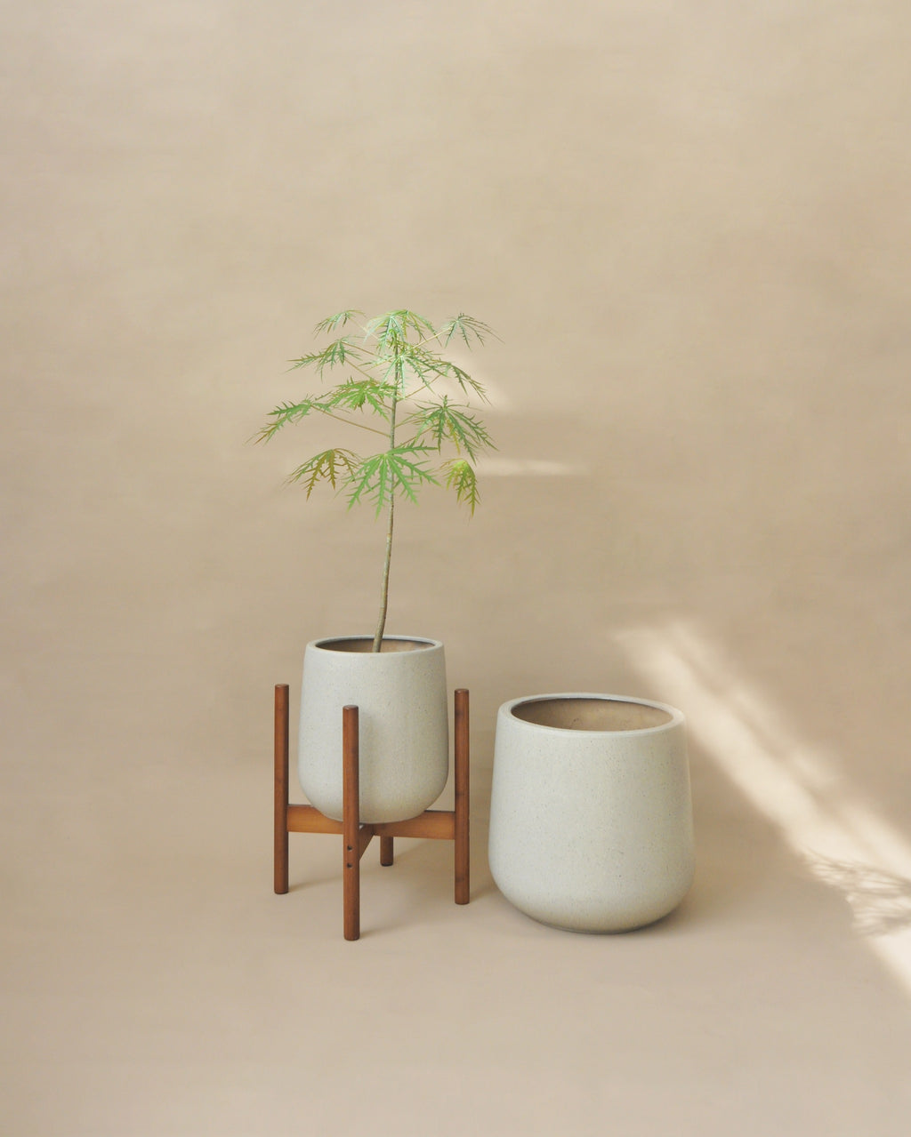 Dune Pot modern ceramic plant pot in Hong Kong. Mid-century inspired plant pot for indoor plants in Hong Kong